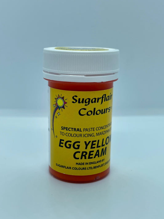 Sugarflair Colours Egg Yellow Cream 25g